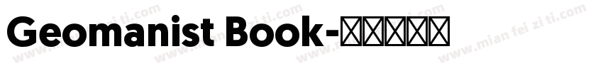 Geomanist Book字体转换